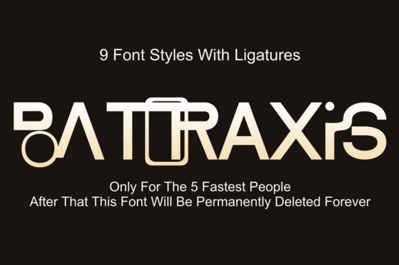 Batoraxis: A Display Font for Bold Digital Statements