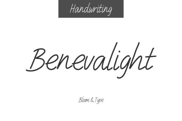 Benevalight: A Delicate Script for Digital Design