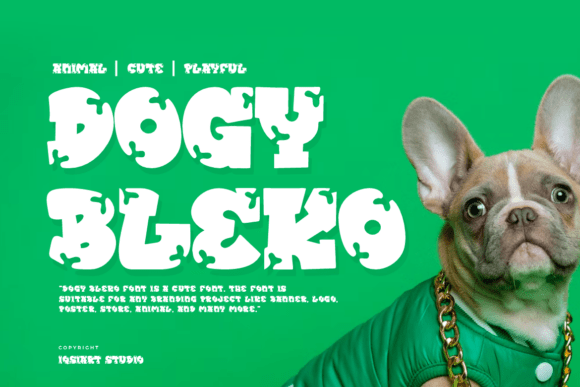 Dogy Bleko: A Playful Font for Campaign Creativity
