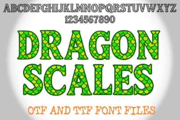 Dragon Scales: A Bold Font for Fantasy and Branding
