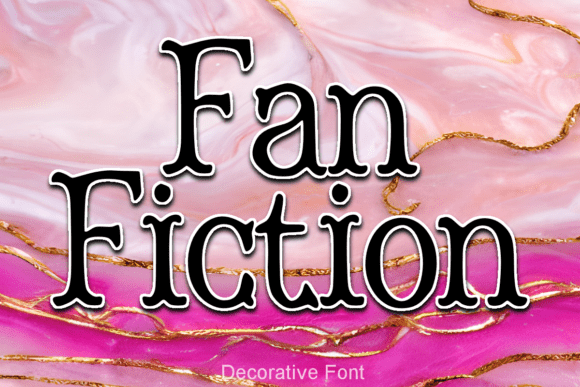 Fanfiction Font: A Creative Spark for Handmade Labels and Printables