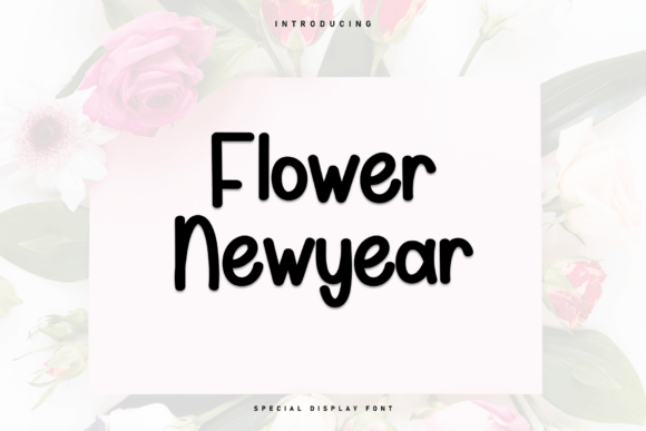Flower Newyear: A Handwritten Font for Dynamic Digital Branding