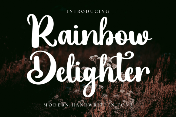 Rainbow Delighter: A Font for Editorial Joy