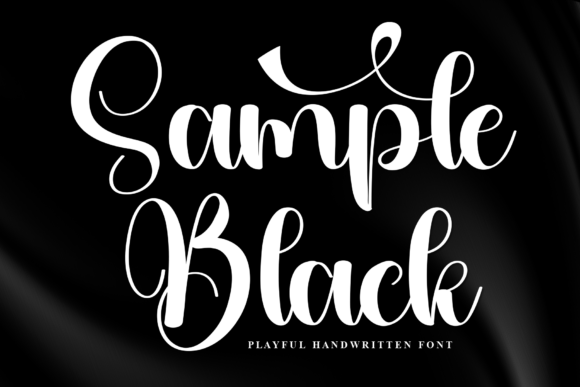 Sample Black: A Script Font That Adds Flair to Campaigns