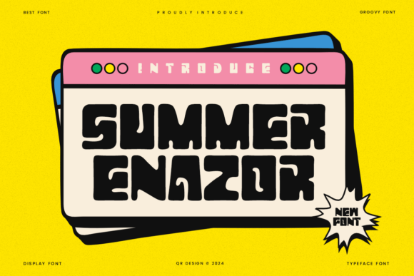 Summer Enazor: A Bold Font for Creative Crafters